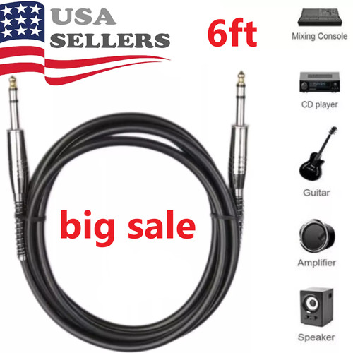 6ft stereo cable 4 - stereo, 1/4