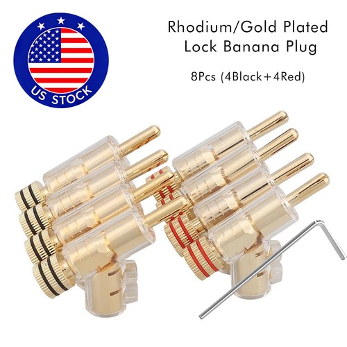 8pcs gold rhodium plated - 8pcs,