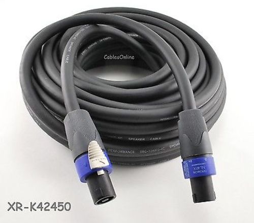 Kirlin 50ft speakon 12awg - speakon, 4c/12awg